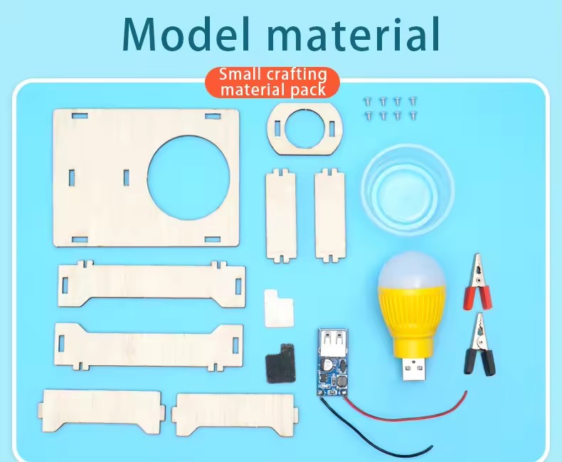 STEM Toys Wooden Building Kit: Salt Water Power Generation