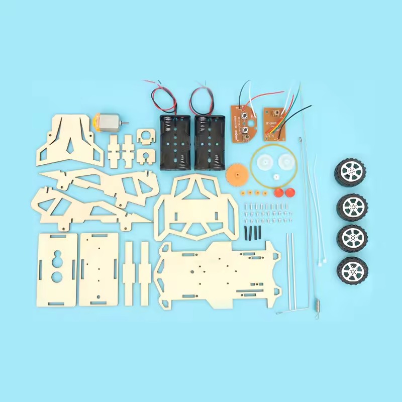 STEM Toys Wooden Building Kit: Wireless Remote Car