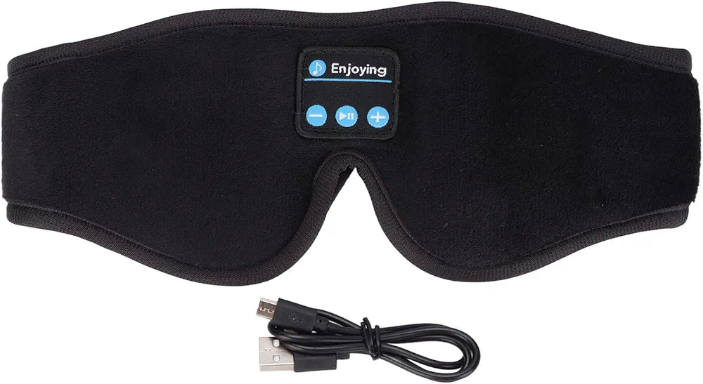 Sleep Better, Anywhere — Soft Wireless Bluetooth Eye Mask