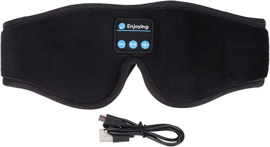 Sleep Better, Anywhere — Soft Wireless Bluetooth Eye Mask