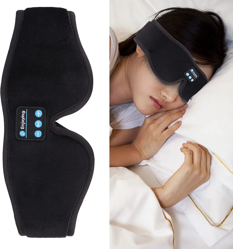 Sleep Better, Anywhere — Soft Wireless Bluetooth Eye Mask