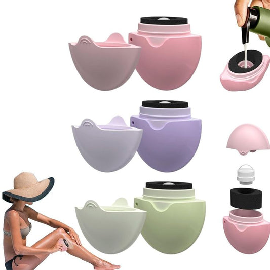 Refillable Silicone Sunscreen Applicator Roller - BPA-Free, Anti-Slip & Durable