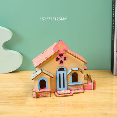 STEM Toys Wooden Architecture Kit: Chocolate hut