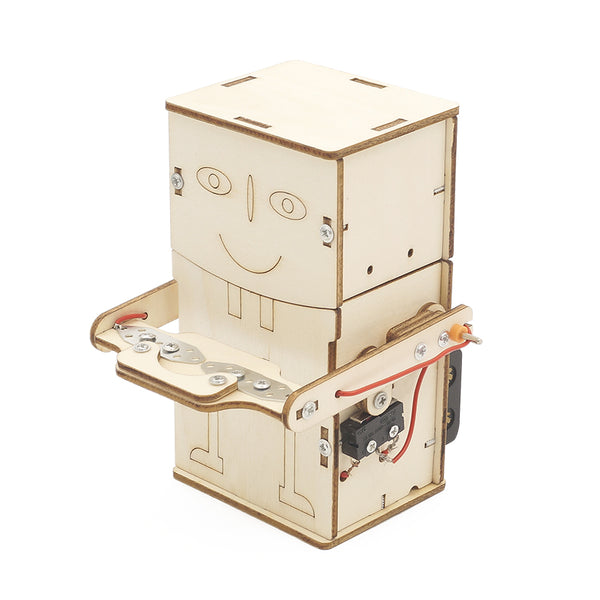 STEM Toys Wooden Building Kit: Coin Swallowing Robot