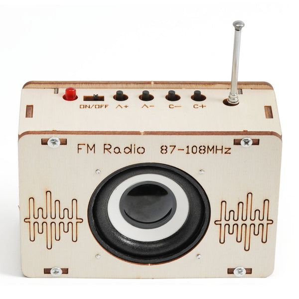 STEM Toys Wooden Building Kit: DIY Radio