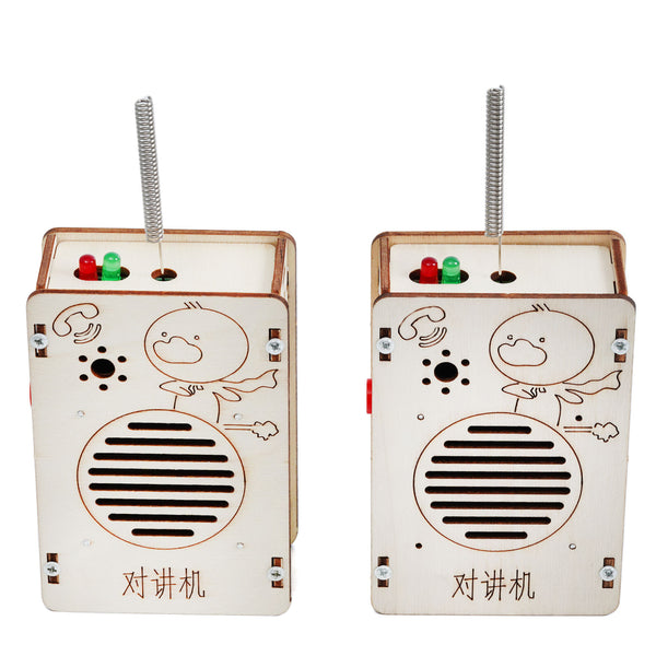 STEM Toys Wooden Building Kit: DIY Walkie-Talkie