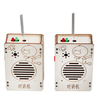 STEM Toys Wooden Building Kit: DIY Walkie-Talkie