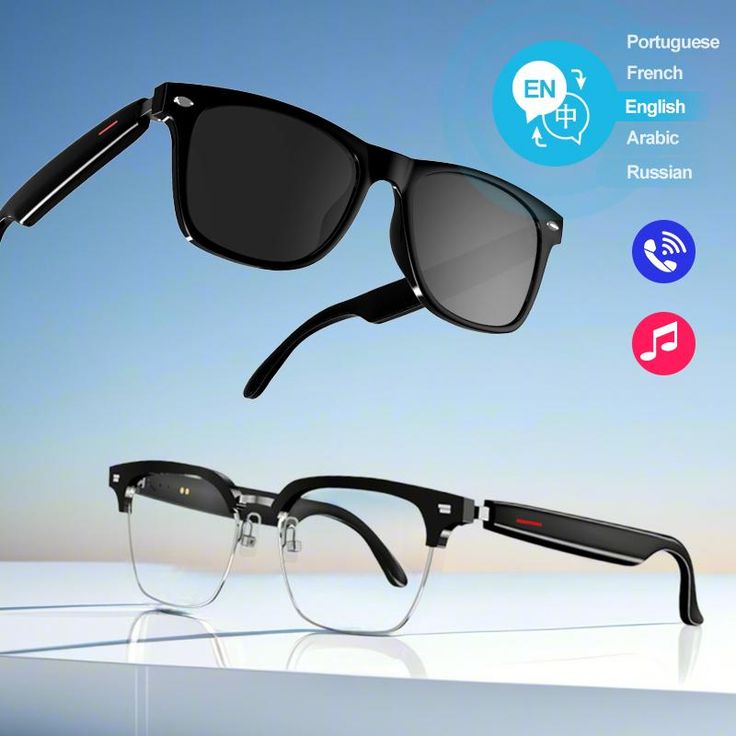 SENBONO Smart Touch AI Translator Audio Glasses