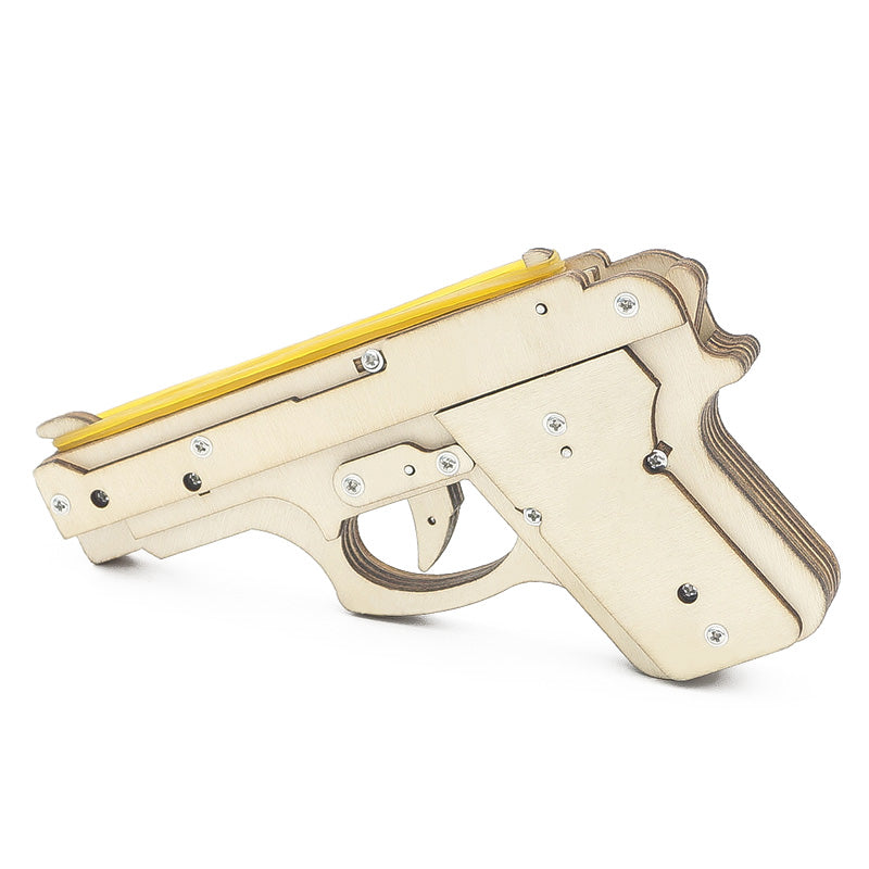 STEM Toys Wooden Building Kit: Homemade Rubber Band Gun