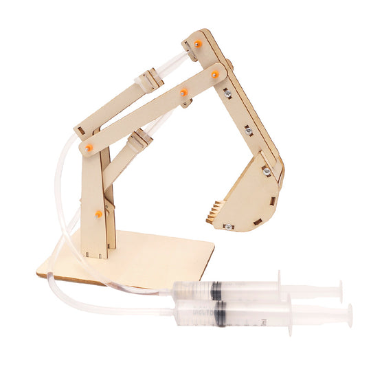 STEM Toys Wooden Building Kit: Hydraulic Excavator