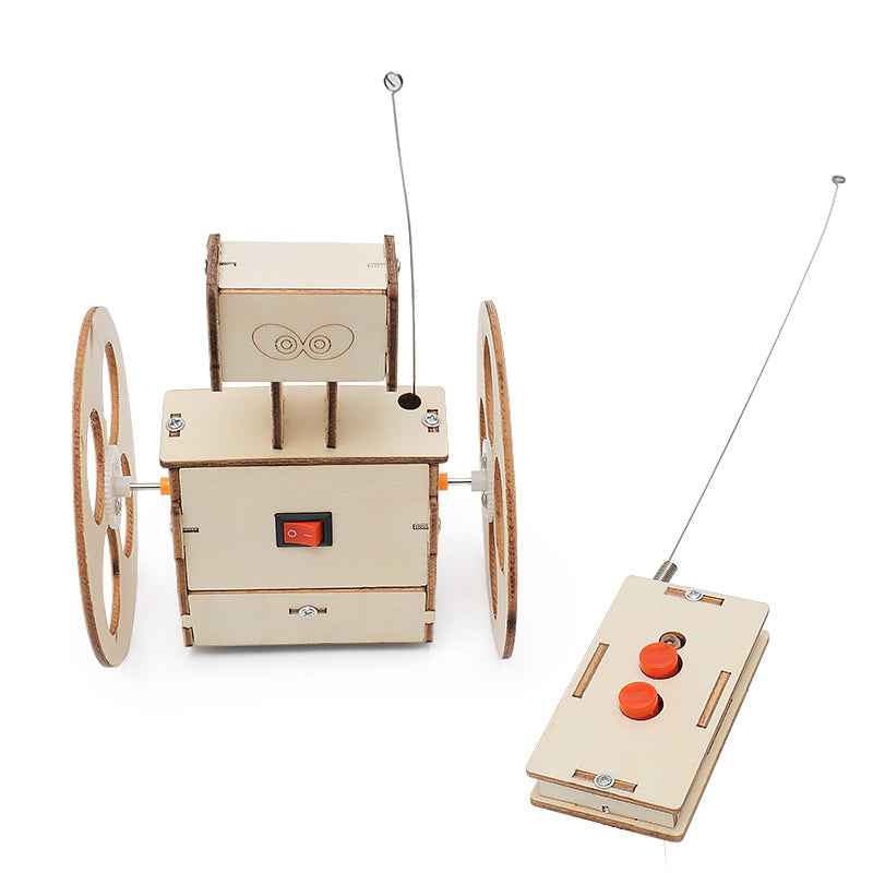STEM Toys Wooden Building Kit: Remote Control Balancing Robot