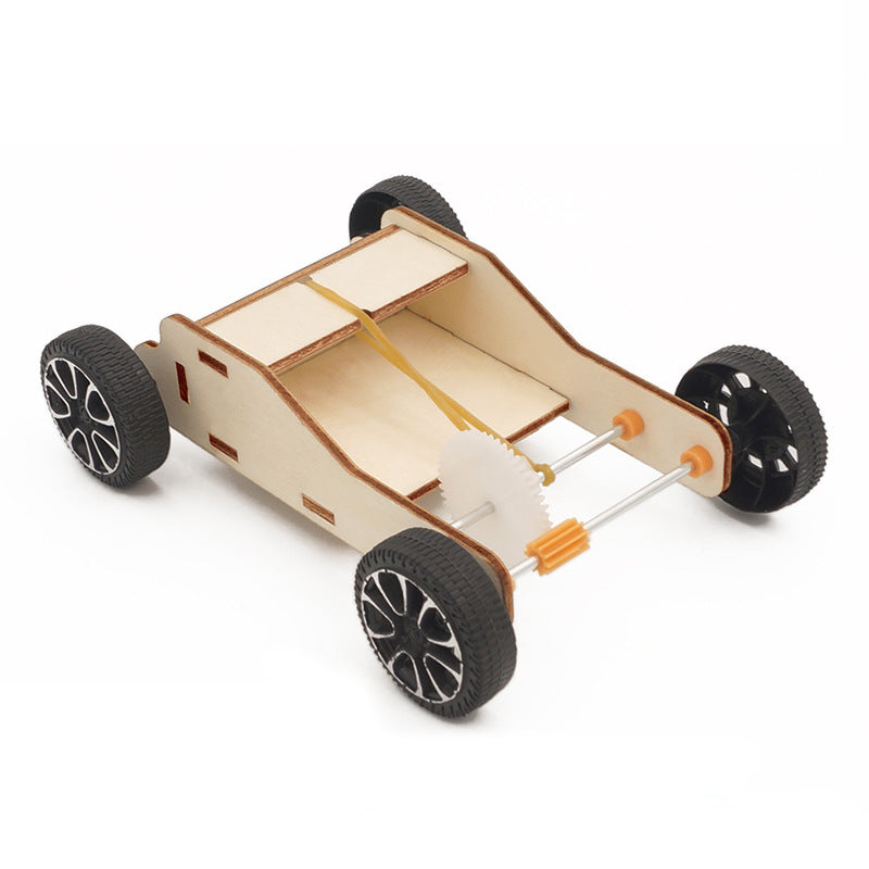 STEM Toys Wooden Building Kit:  Rubber Band Power Car