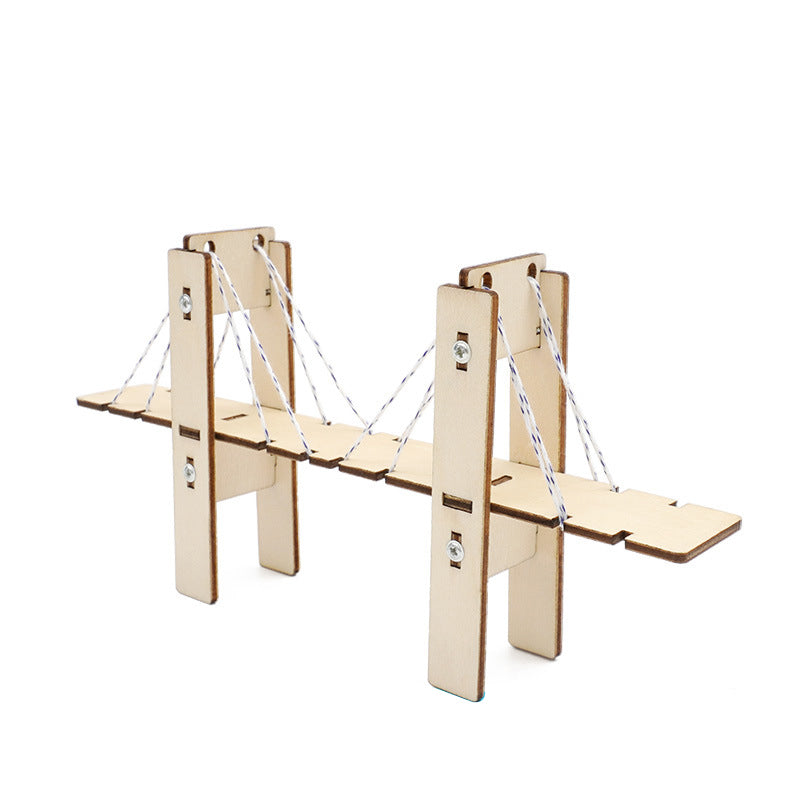 STEM Toys Wooden Building Kit: Cable-stayed Bridge