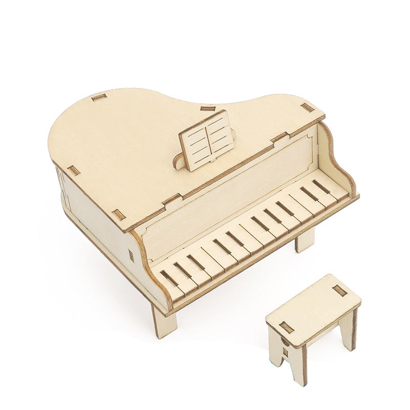 STEM Toys Wooden Building Kit: Piano Music Box