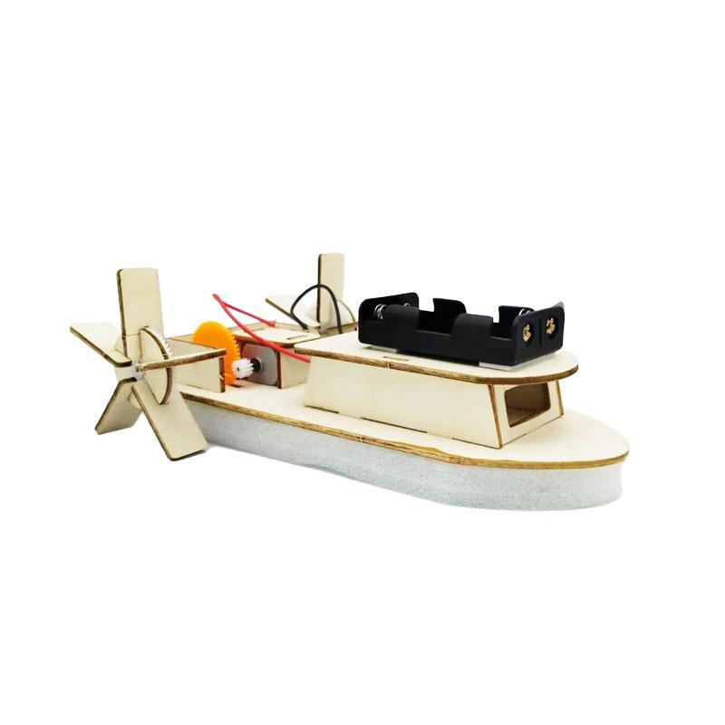 STEM Toys Wooden Building Kit: Paddle Wheel Ship