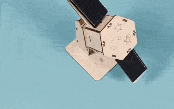 Artificial Satellite STEM Wooden Building Kit