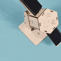 STEM Toys Wooden Building Kit: Artificial Satellite