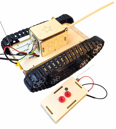 STEM Toys Wooden Building Kit: Remote Control Tank