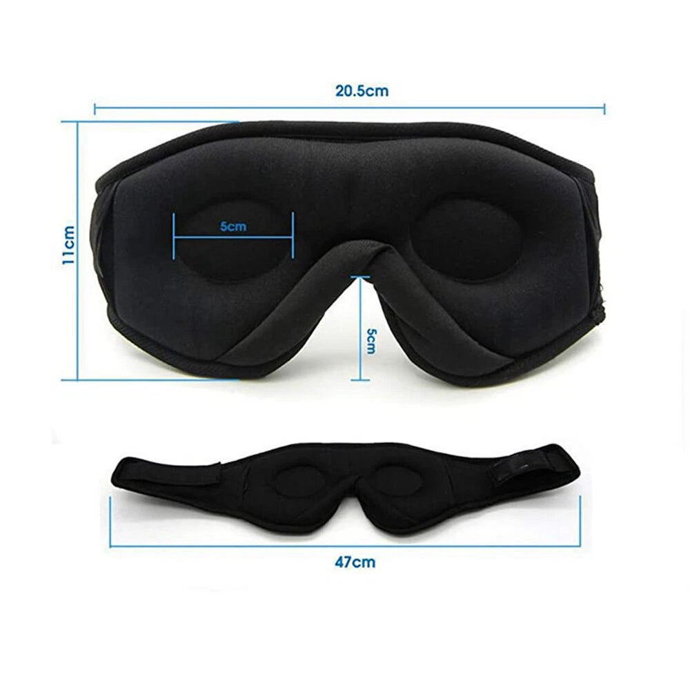 Sleep Better, Anywhere — Soft Wireless Bluetooth Eye Mask